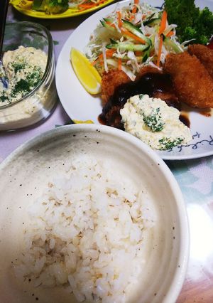牡蠣フライ定食ε=(ﾉ･∀･)ﾂ❤️✨-レシピのメイン写真