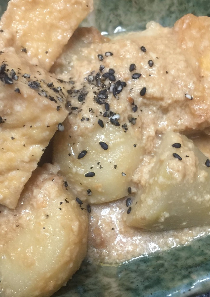 里芋と厚揚げのゴマ煮-レシピのメイン写真