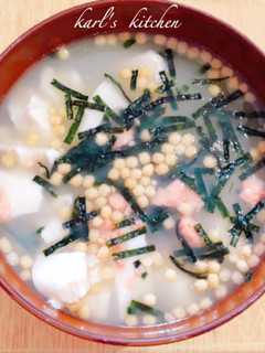 簡単材料2つ豆腐茶漬け-レシピのメイン写真