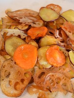 根菜の揚げないチップス-レシピのメイン写真