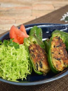 ひじきの肉詰めピーマン-レシピのメイン写真