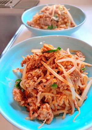ご飯がすすむ！もやしとミンチ卵の炒めもの-レシピのメイン写真