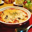 茄子とベーコンのトマトクリームグラタン