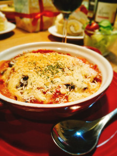 茄子とベーコンのトマトクリームグラタン-レシピのメイン写真