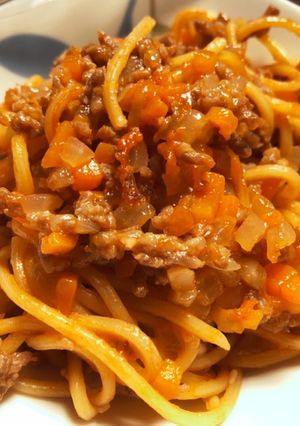 フライパンだけでできるボロネーゼ風パスタ-レシピのメイン写真