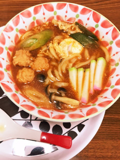 味噌キムチ煮込みうどん-レシピのメイン写真