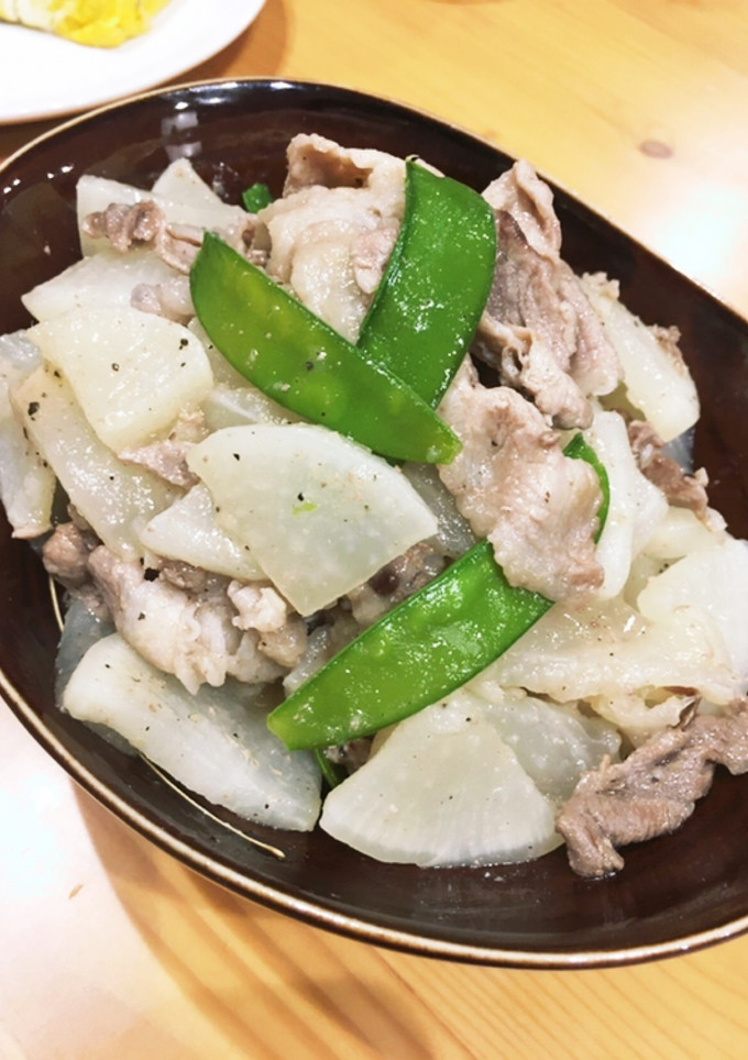 節約♡豚肉と大根の黒胡椒炒め-レシピのメイン写真