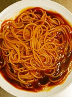 煮込みハンバーグの付け合わせパスタ-レシピのメイン写真