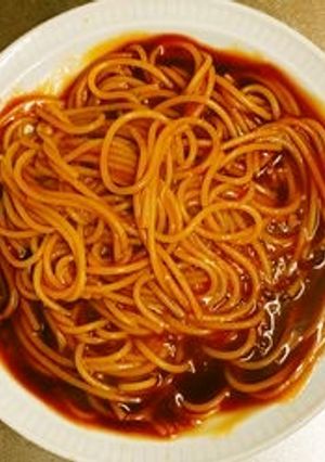 煮込みハンバーグの付け合わせパスタ-レシピのメイン写真