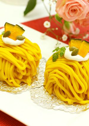 かぼちゃのモンブラン-レシピのメイン写真