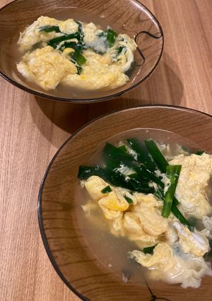 新ニラたまスープ　あっさり　ふわたま-レシピのメイン写真