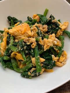 ほうれん草と卵の胡麻和えサラダ*-レシピのメイン写真