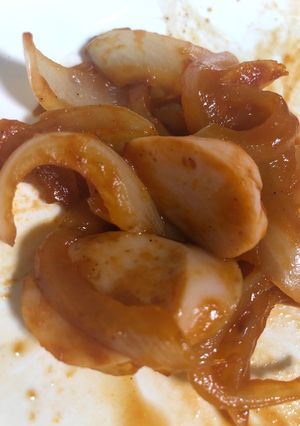 玉ねぎとソーセージのケチャップ炒め-レシピのメイン写真