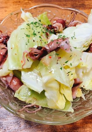 ホタルイカと春キャベツのレモンオイル-レシピのメイン写真
