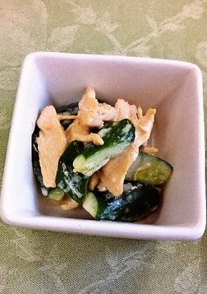 ささみときゅうりのオイスター和え（透析食-レシピのメイン写真