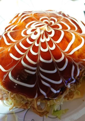 お好み焼き屋の広島焼き(鶏肉ver.)-レシピのメイン写真