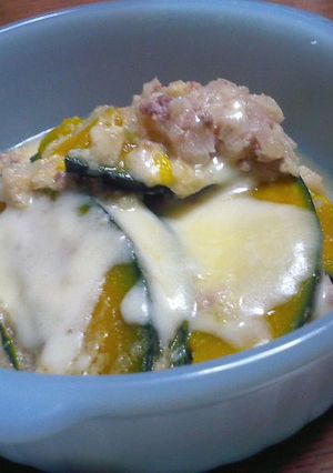 15分で！かぼちゃと挽肉の西洋風-レシピのメイン写真