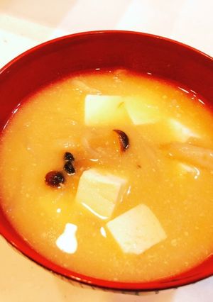 わたしのお味噌汁　シメジ豆腐しらたき-レシピのメイン写真