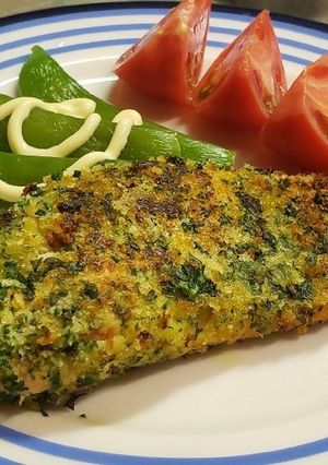 マヨで簡単②鮭のハーブパン粉焼き-レシピのメイン写真