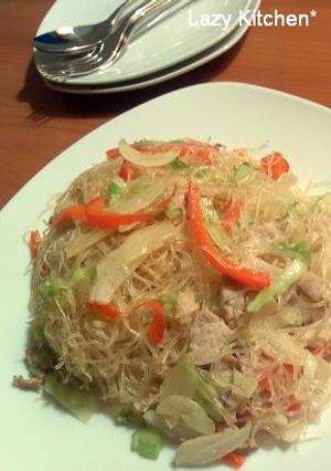 お野菜たっぷり焼きビーフン-レシピのメイン写真