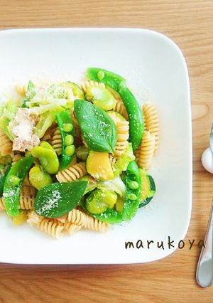 そら豆&スナップえんどうのペペロンチーノ-レシピのメイン写真