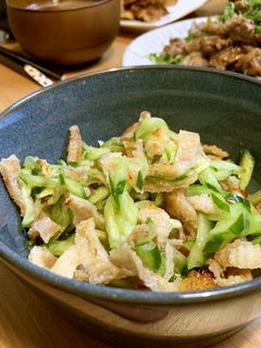 鶏皮ときゅうりの酢の物-レシピのメイン写真