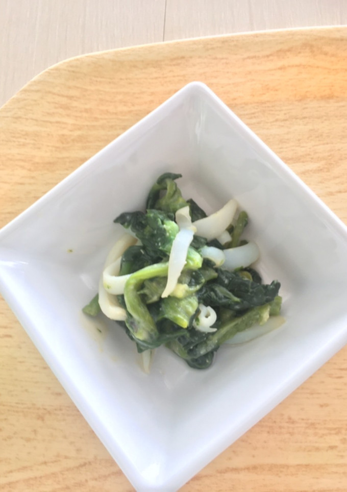 菜の花とイカのぬた-レシピのメイン写真