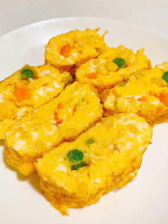 ミックスベジタブルのマヨソテー卵焼き-レシピのメイン写真