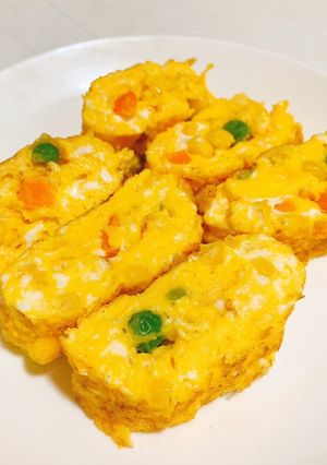 ミックスベジタブルのマヨソテー卵焼き-レシピのメイン写真