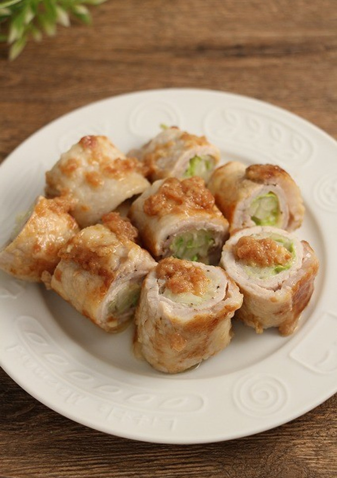 簡単！白菜の肉巻き☆梅マヨソテー-レシピのメイン写真