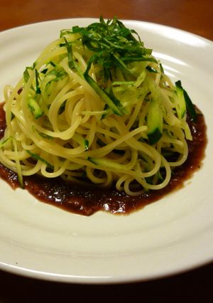 ☆梅干ソースで酢っぱ～な♪サラダ風パスタ-レシピのメイン写真