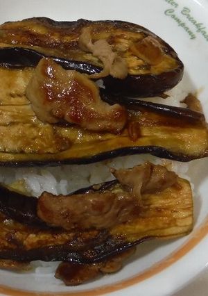 ナス照り焼き豚丼-レシピのメイン写真