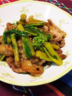 牛肉と菜の花の炒め物-レシピのメイン写真