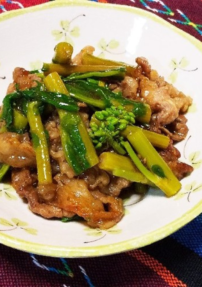 牛肉と菜の花の炒め物-レシピのメイン写真