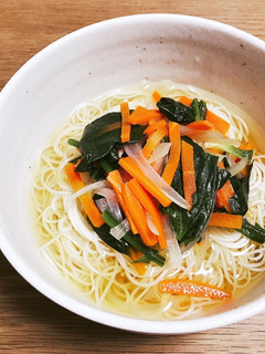 やさしい味* 野菜たっぷりにゅうめん-レシピのメイン写真