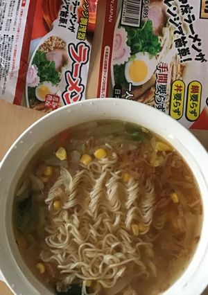 簡単ラーメン（ドイツで作る）-レシピのメイン写真