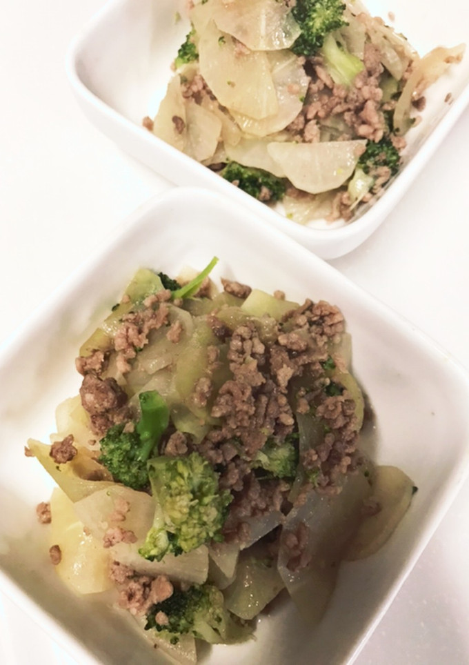 大根とひき肉の炒め煮-レシピのメイン写真