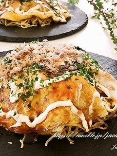 菜の花と豚肉の広島風お好み焼き-レシピのメイン写真