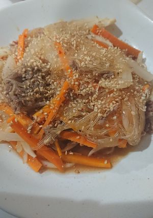 レンジで簡単ひき肉チャプチェ-レシピのメイン写真