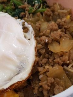 ボリューム満点♪目玉焼きそぼろ丼☆-レシピのメイン写真