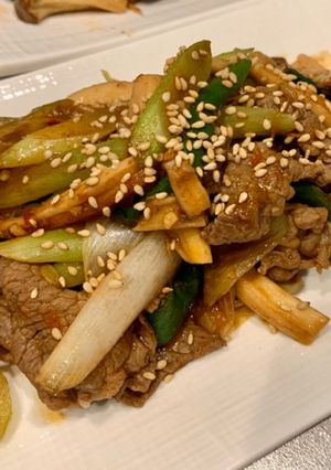 牛肉と長ネギの麻婆炒め-レシピのメイン写真