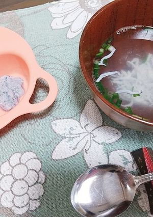 離乳食初期しらすペーストとリメイクスープ-レシピのメイン写真