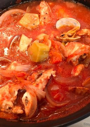 鶏とあさりのトマト煮 旨味たっぷり!-レシピのメイン写真