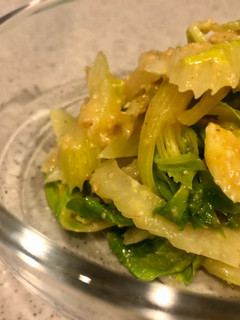 セロリのからし酢みそ和え-レシピのメイン写真