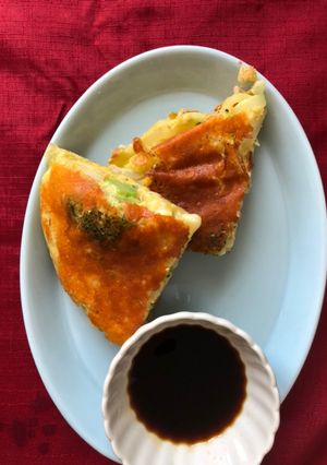 玉ねぎチーズチヂミもどき-レシピのメイン写真
