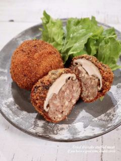 しいたけの肉詰めフライ-レシピのメイン写真
