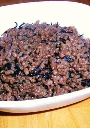 ひじきとごま入り肉そぼろ～-レシピのメイン写真
