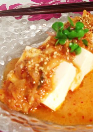 韓国風な味噌キムチ奴-レシピのメイン写真