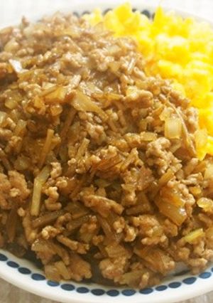 ゴボウ入り！そぼろ丼♪-レシピのメイン写真