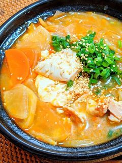 韓国風ごま味噌スープ-レシピのメイン写真